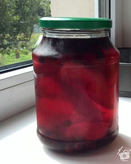 Рецепт грушева-черноплодного компот