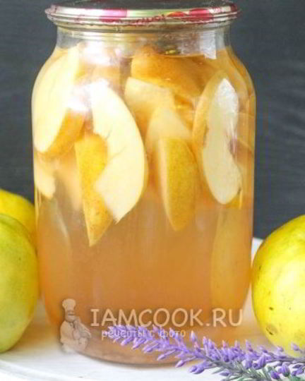 Рецепт компота из айвы на зиму