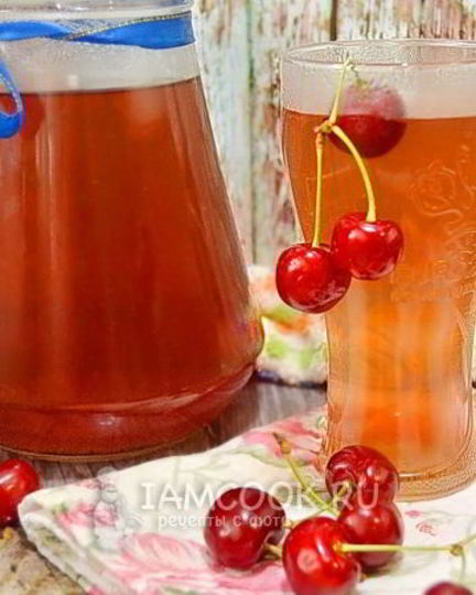 Рецепт компота из черешни в кастрюле