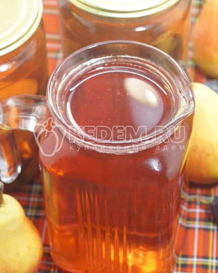 Рецепт компота из груш и слив на зиму