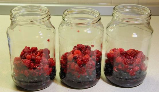 компот из ирги и малины на зиму