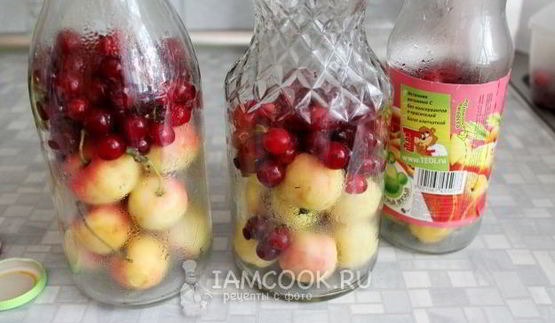 компот из ранеток и вишни на зиму