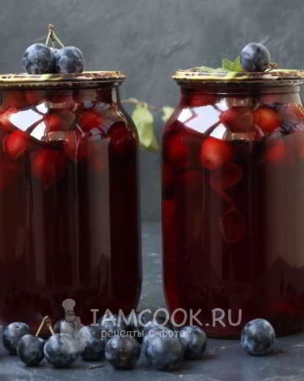 Рецепт компота из терна на зиму без стерилизации