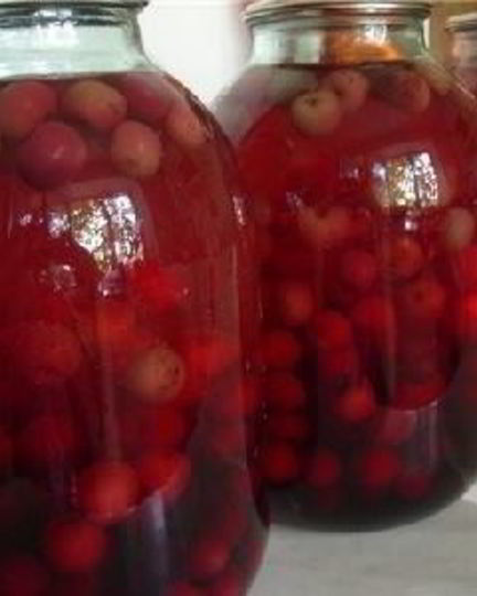 Рецепт компота из вишни с косточками на зиму