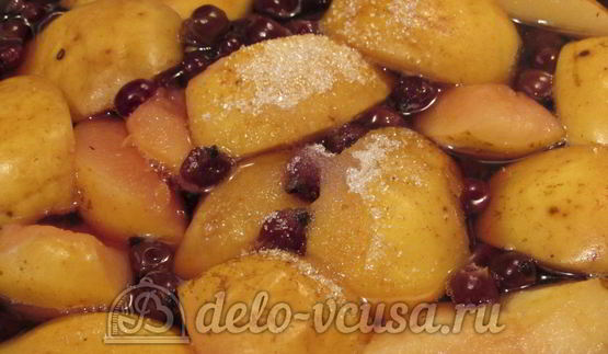 компот из яблок и черной смородины