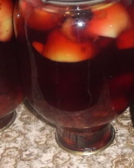 Рецепт компота сливово-яблочный