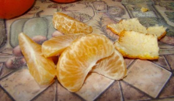 мандариновый компот из мандарин и яблок на зиму