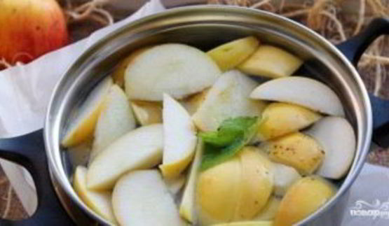 яблочный компот из свежих яблок