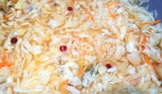 квашеная капуста с клюквой