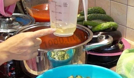 лечо из огурцов с помидорами на зиму