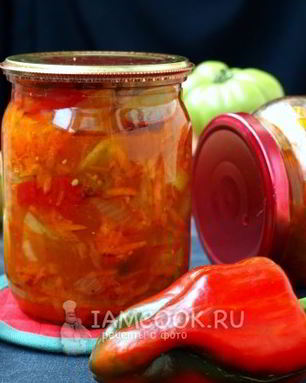 Лечо из зеленых помидоров