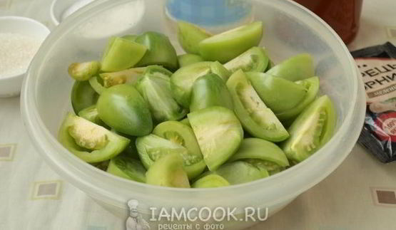 лечо из зеленых помидоров