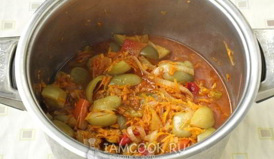 лечо из зеленых помидоров