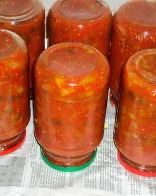 Лечо с баклажанами