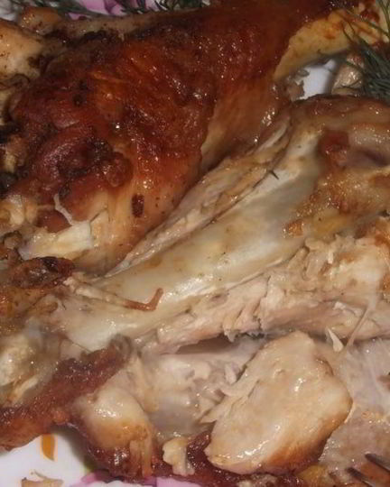Рецепт плеча индейки жареное