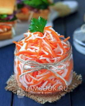 Маринованная морковь с дайконом по-вьетнамски