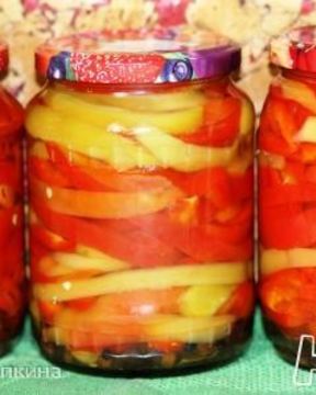 Маринованная соломка из болгарского перца
