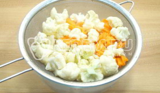 маринованная цветная капуста с морковью