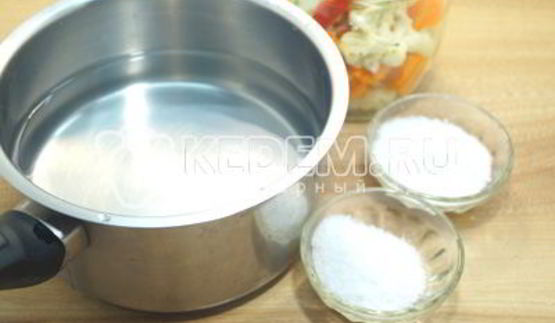 маринованная цветная капуста с морковью