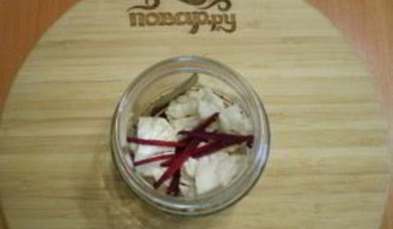 маринованная цветная капуста со свеклой