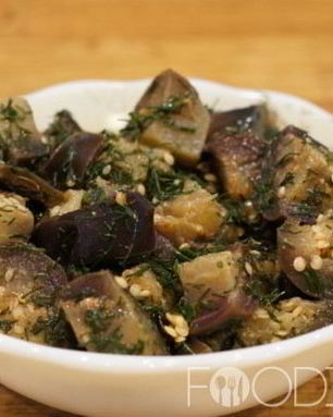 Маринованные баклажаны с чесноком