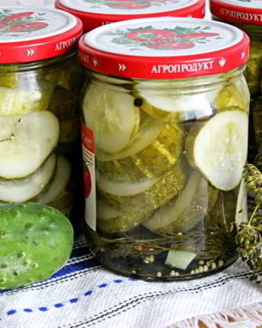 Маринованные резанные огурцы на зиму