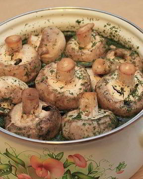 Маринованные шампиньоны для шашлыка