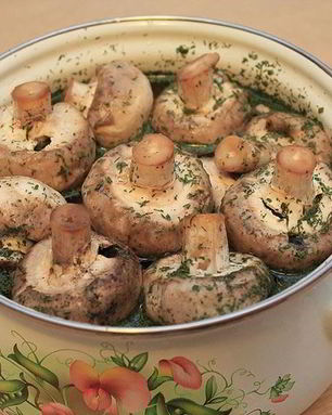Маринованные шампиньоны для шашлыка
