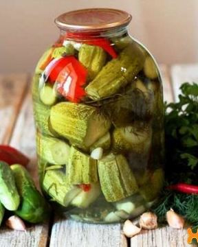 Огурцы маринованные хрустящие