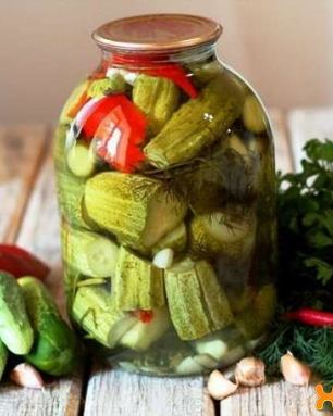 Огурцы маринованные хрустящие