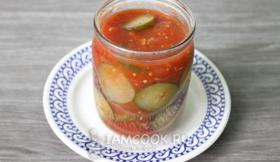 огурцы в томатной заливке на зиму