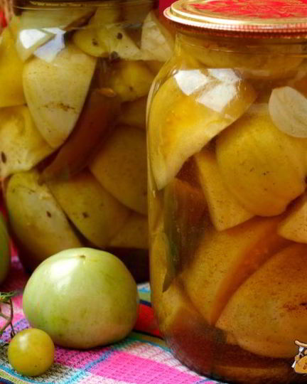 Рецепт острых зеленых помидоров на зиму