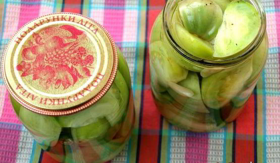 острые зеленые помидоры на зиму