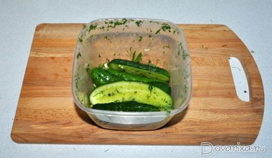 быстрые малосольные огурцы