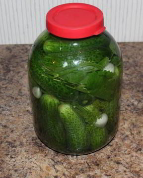 Малосольные огурчики горячим способом