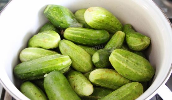 малосольные огурчики на минералке