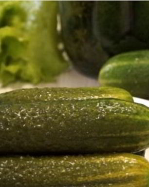 Малосольные огурцы в банке