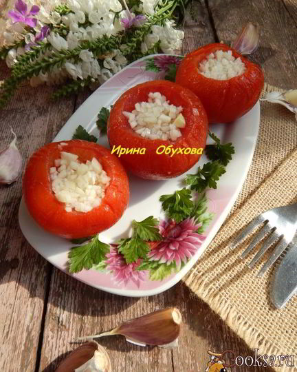 Рецепт помидоров малосольных с чесноком