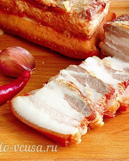 Рецепт сала в луковой шелухе в мультиварке