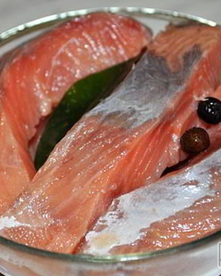 Рецепт соленой горбуши