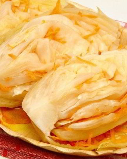 Рецепт соленой капусты с чесноком