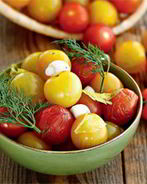 Соленые помидоры черри