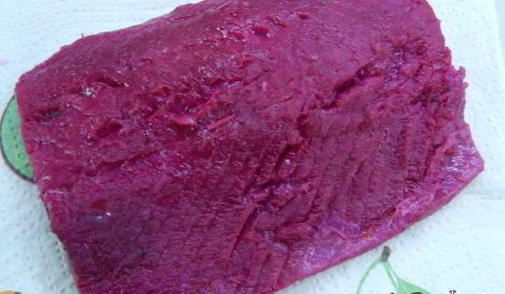 свекольный гравлакс — малосольный лосось