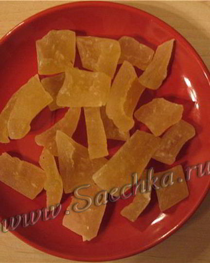 Рецепт цукатов из арбузных корок