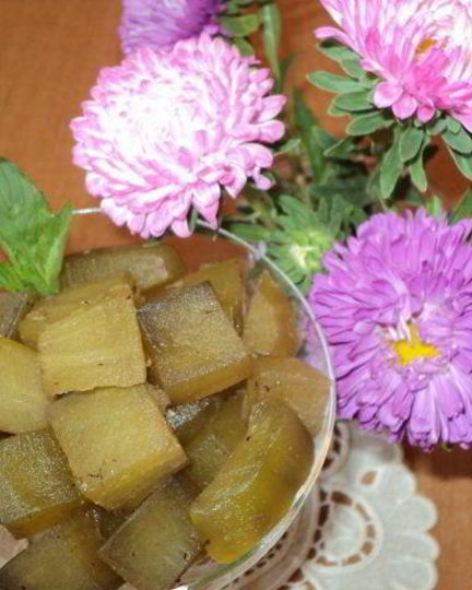 Рецепт цукатов из баклажан