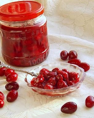 Варенье из кизила с косточками пятиминутка