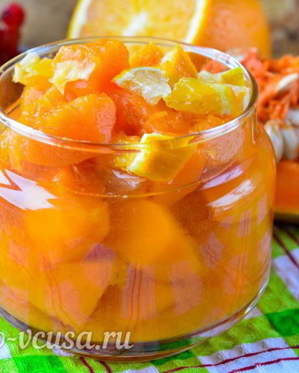 Рецепт варенья из тыквы с апельсином и лимоном