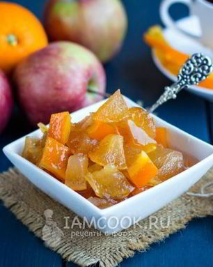 Варенье из яблок с апельсином на зиму