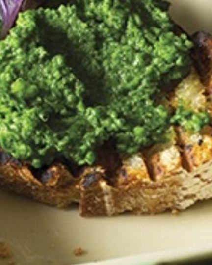 Рецепт брускетты с кремом из шпината