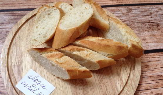 брускетта с яблоком и бананом